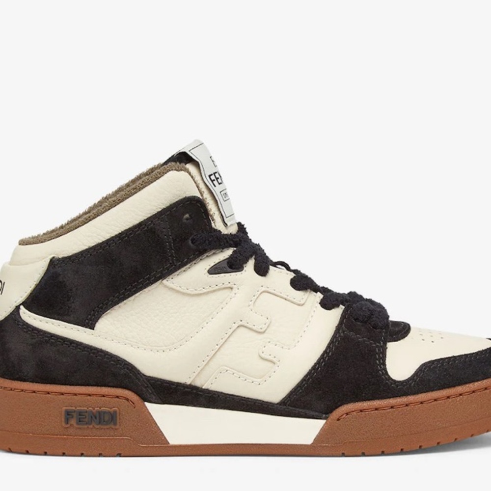 Fendi women’s match mid top skate sneakers sz 38